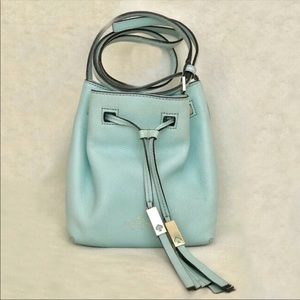 Tiffany Blue Kate Spade leather crossbody purse